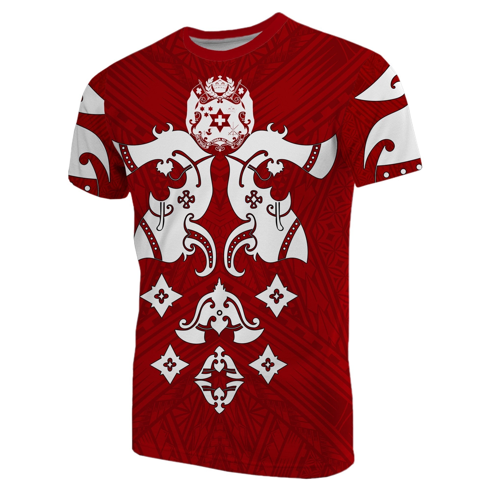 Tonga Polynesian T shirt Red - Vibe Hoodie Shop