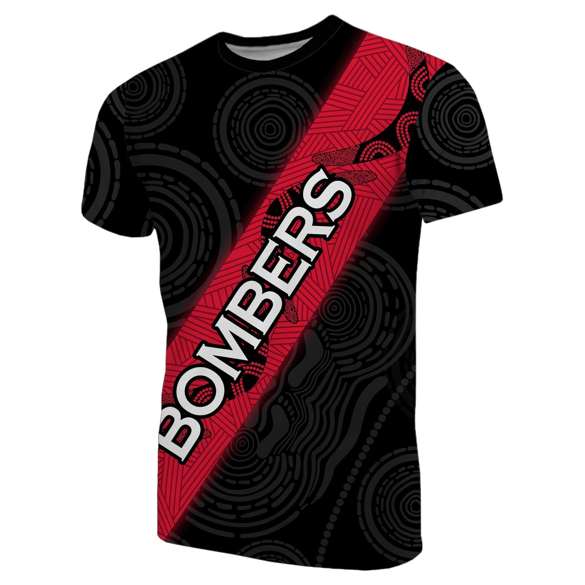 Essendon Bombers T shirt Black - Vibe Hoodie Shop