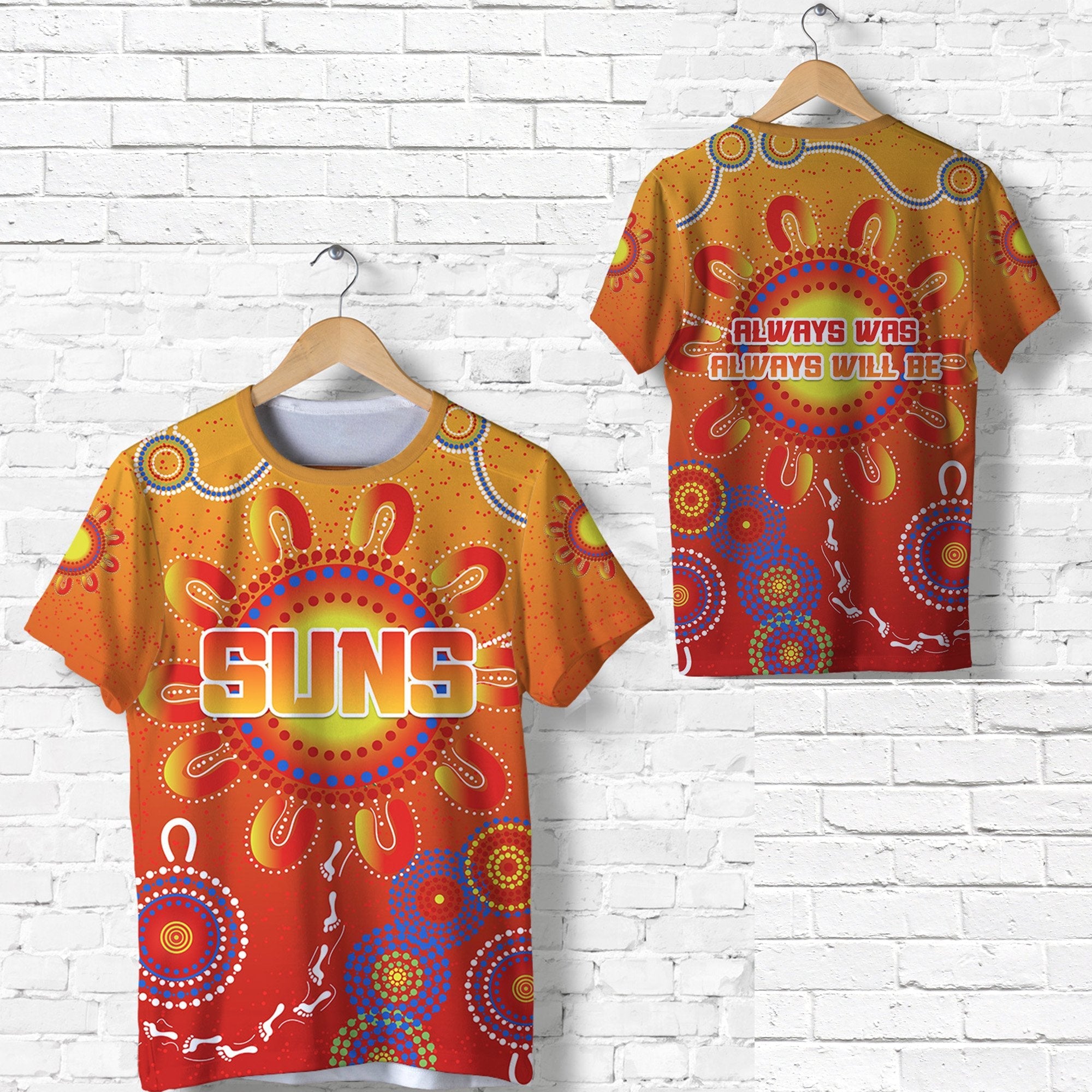 NAIDOC Suns T shirt Gold Coast Indigenous Style - Vibe Hoodie Shop