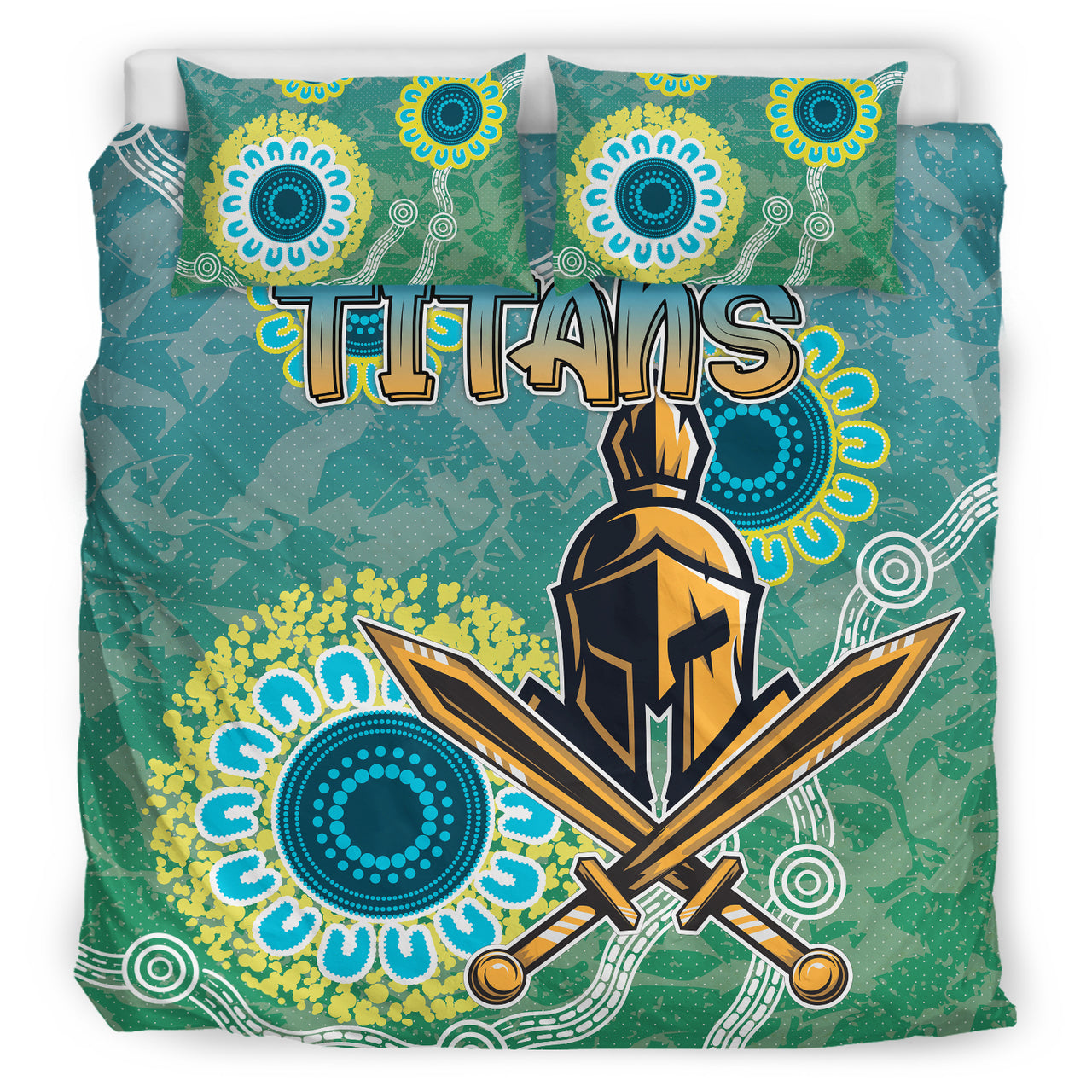 Titans Rugby Bedding Set - Custom Super Titans Bedding Set RLT13 - Vibe Hoodie Shop
