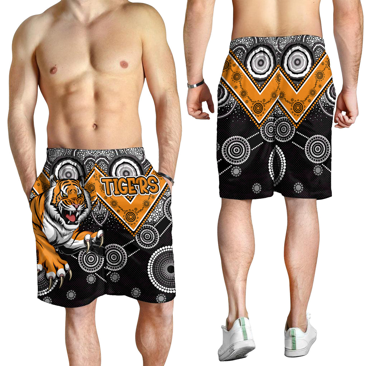 Tigers Rugby Men Shorts - Custom Super Tigers Men Shorts RLT13 - Vibe Hoodie Shop