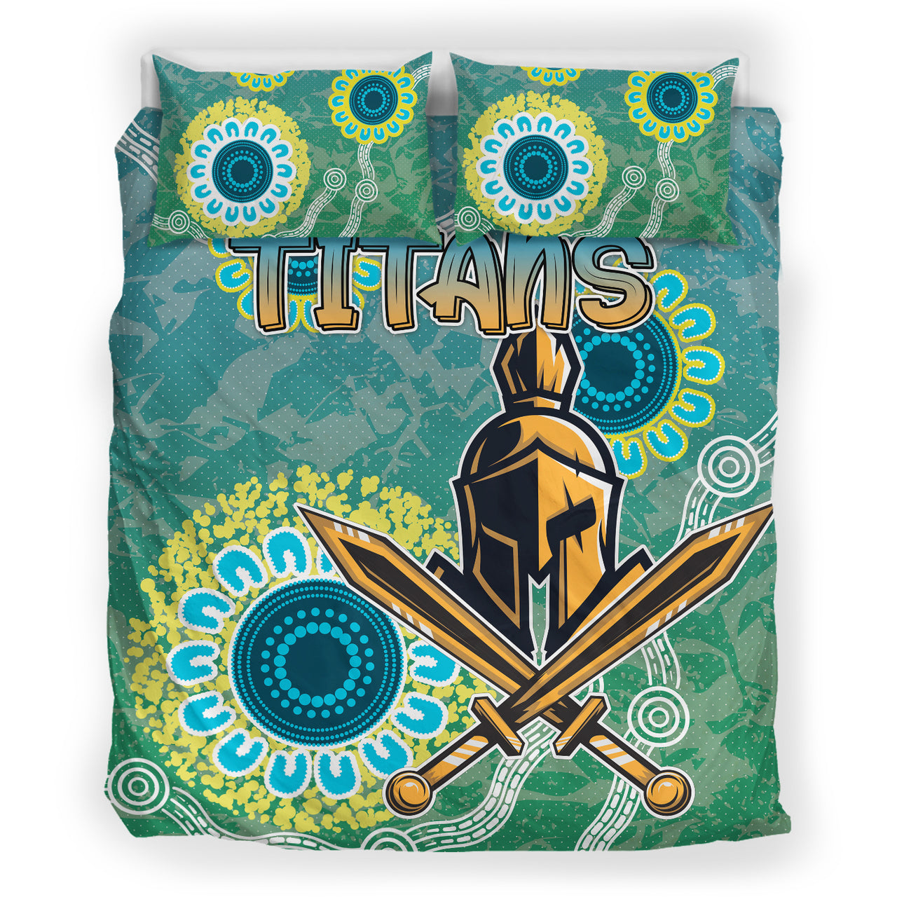 Titans Rugby Bedding Set - Custom Super Titans Bedding Set RLT13 - Vibe Hoodie Shop