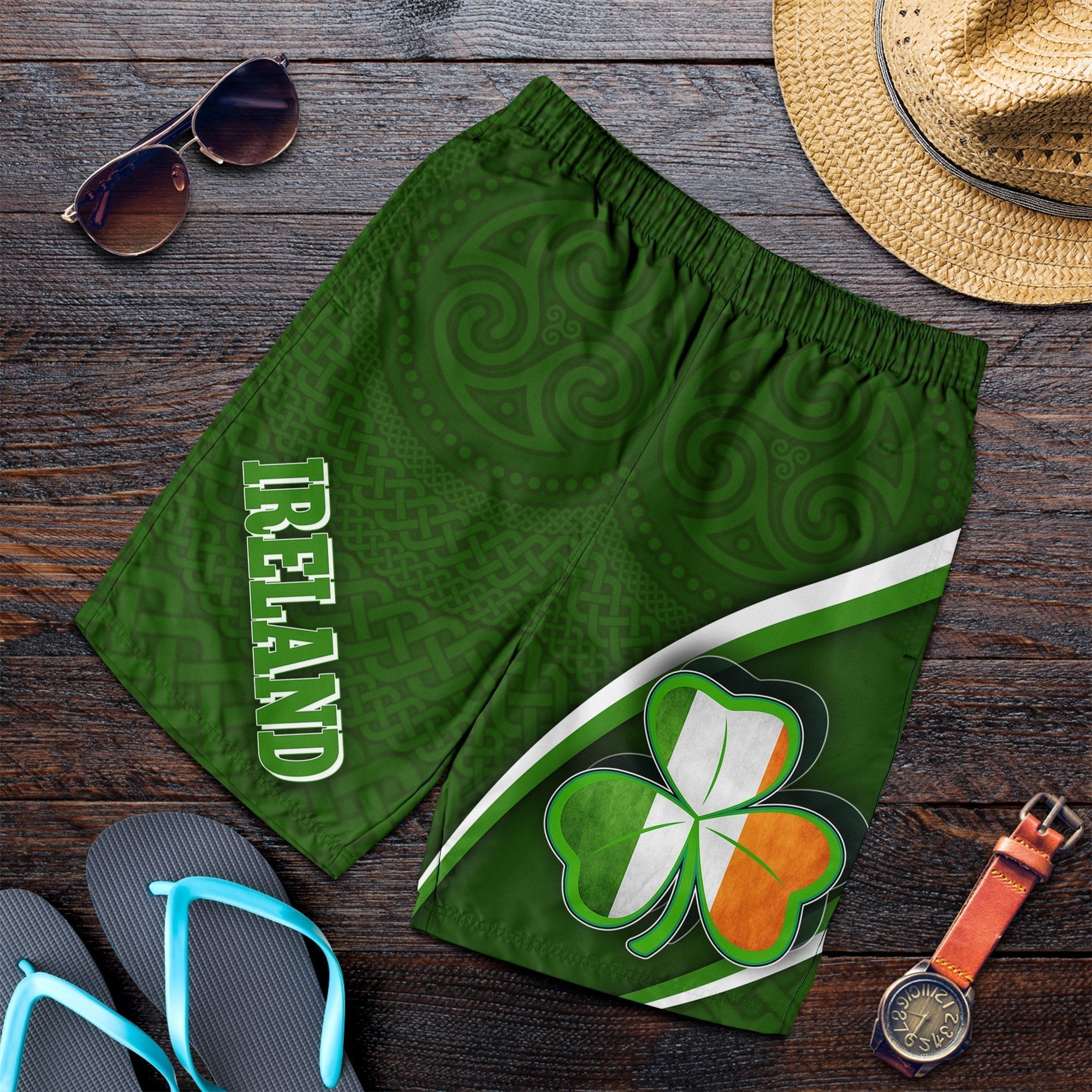 Ireland Celtic Men's Shorts - Proud To Be Irish - Vibe Hoodie Shop