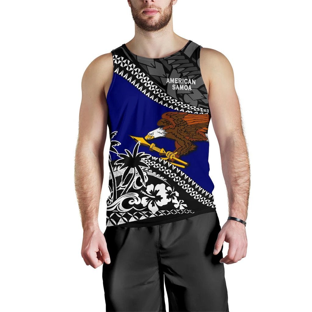 American Samoa Men Tank Top Fall In The Wave - Vibe Hoodie Shop