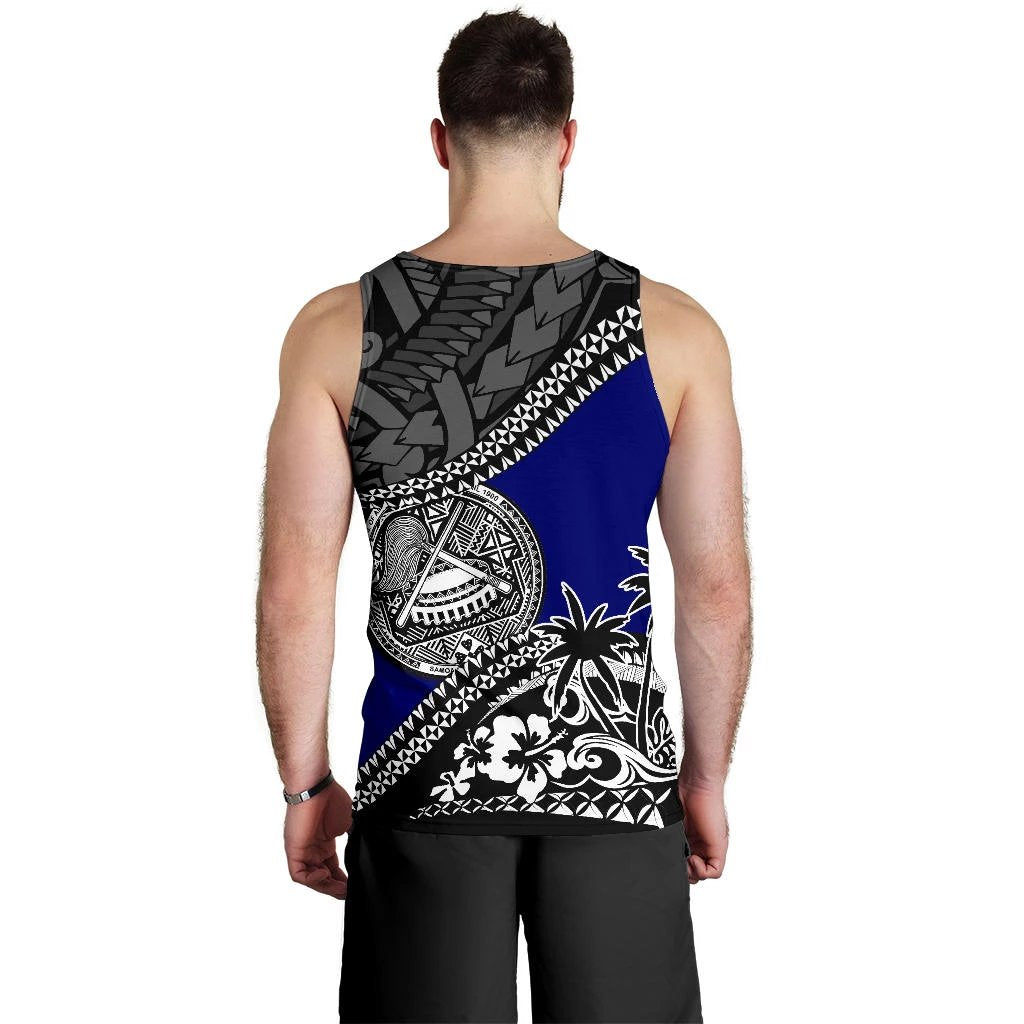 American Samoa Men Tank Top Fall In The Wave - Vibe Hoodie Shop