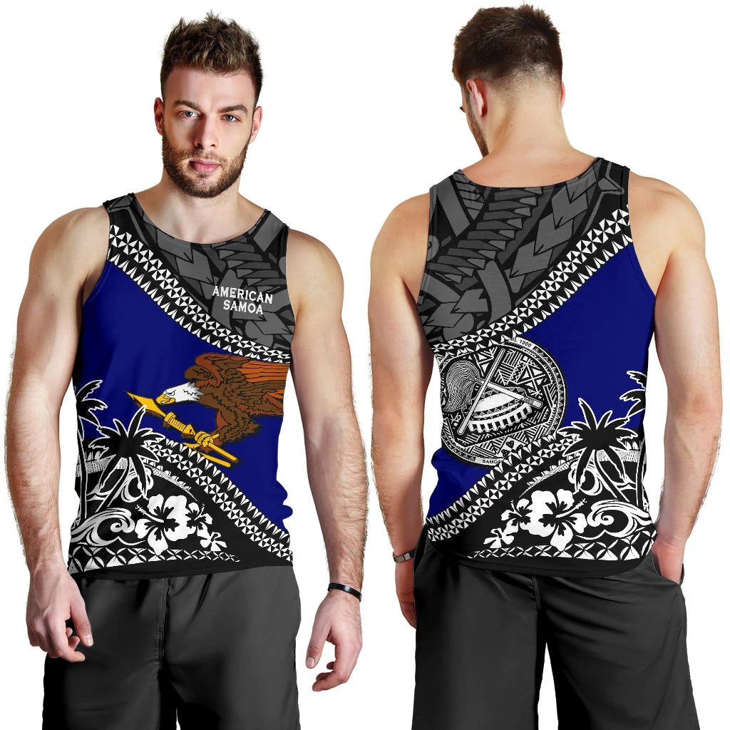 American Samoa Men Tank Top Fall In The Wave - Vibe Hoodie Shop