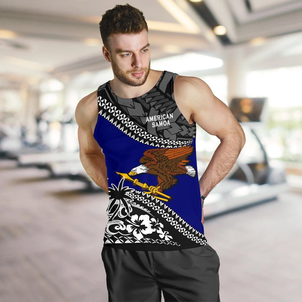 American Samoa Men Tank Top Fall In The Wave - Vibe Hoodie Shop