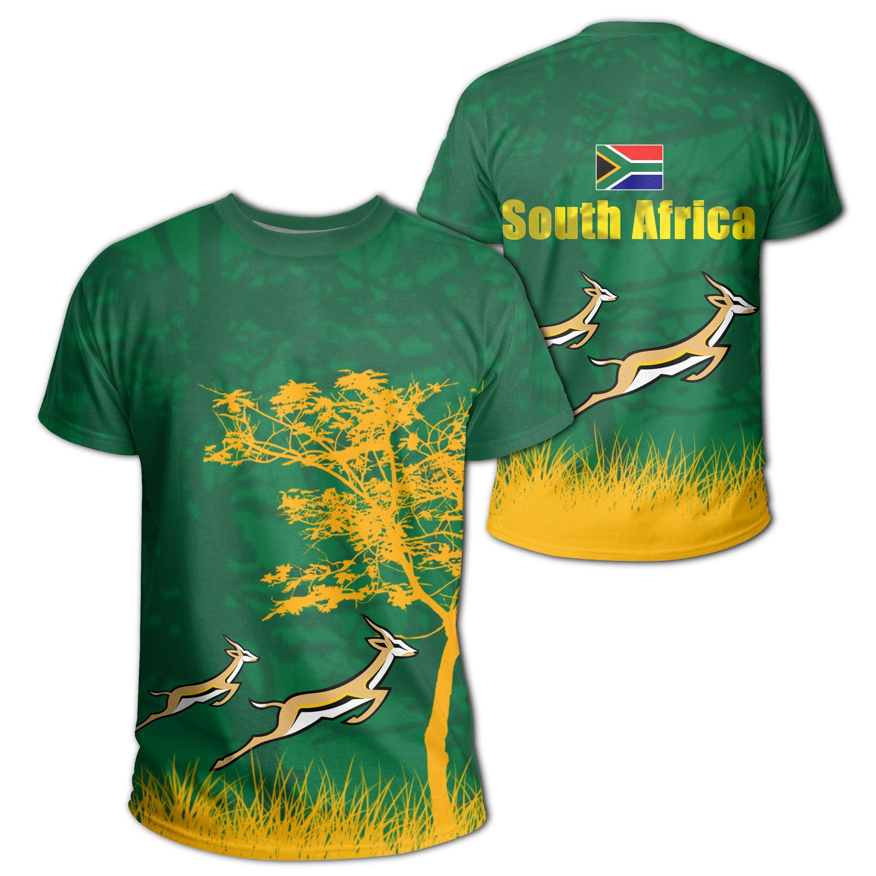 South Africa Springboks T shirt - Vibe Hoodie Shop