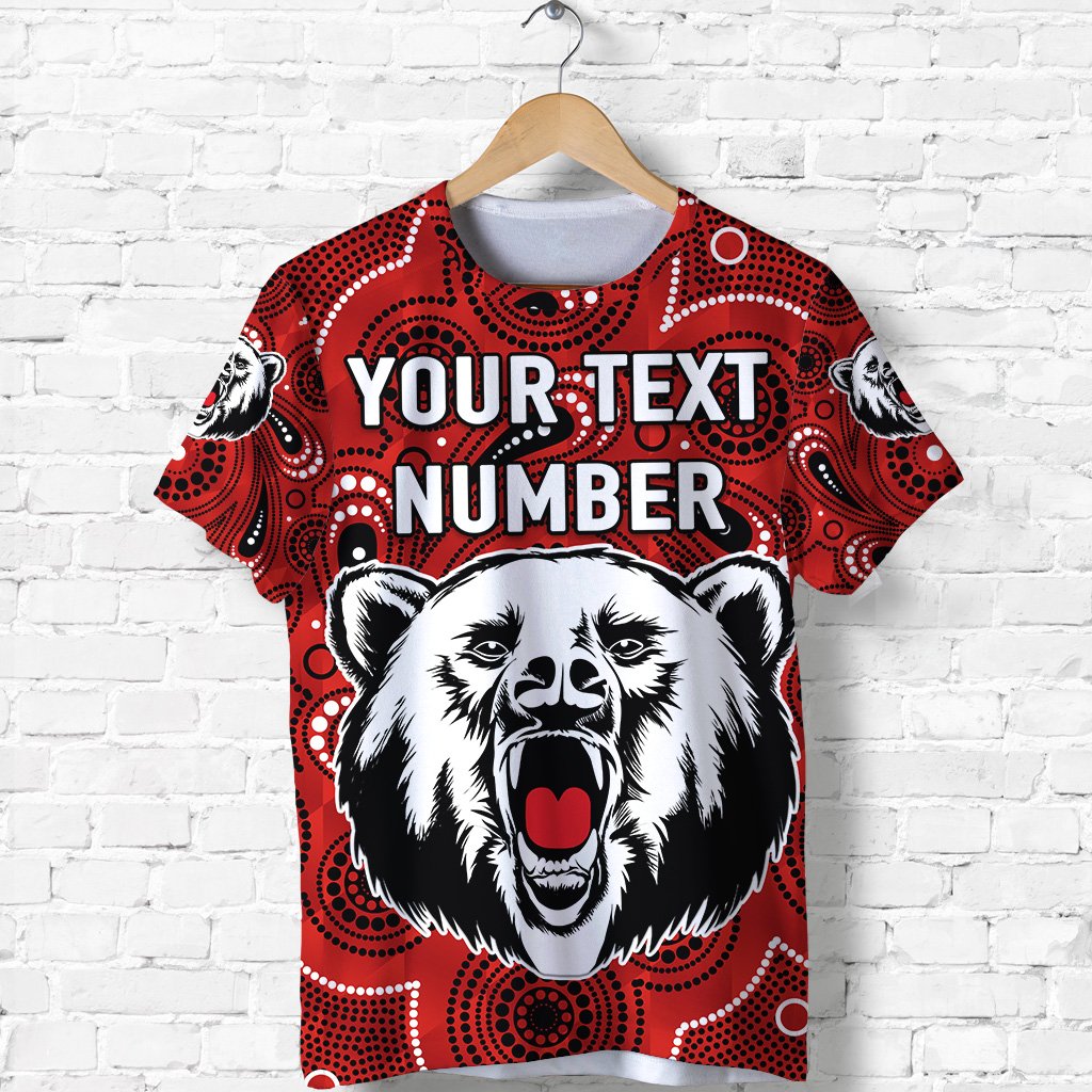 (Custom Personalised) North Sydney T shirt The Bears Indigenous - Vibe Hoodie Shop