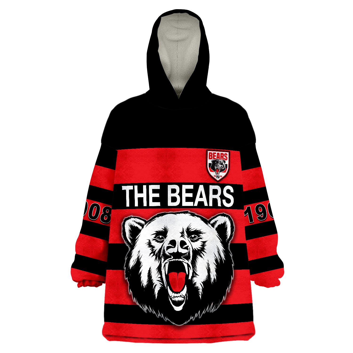 The Bears North Sydney Bears Strong Comeback Wearable Blanket Hoodie - Vibe Hoodie Shop