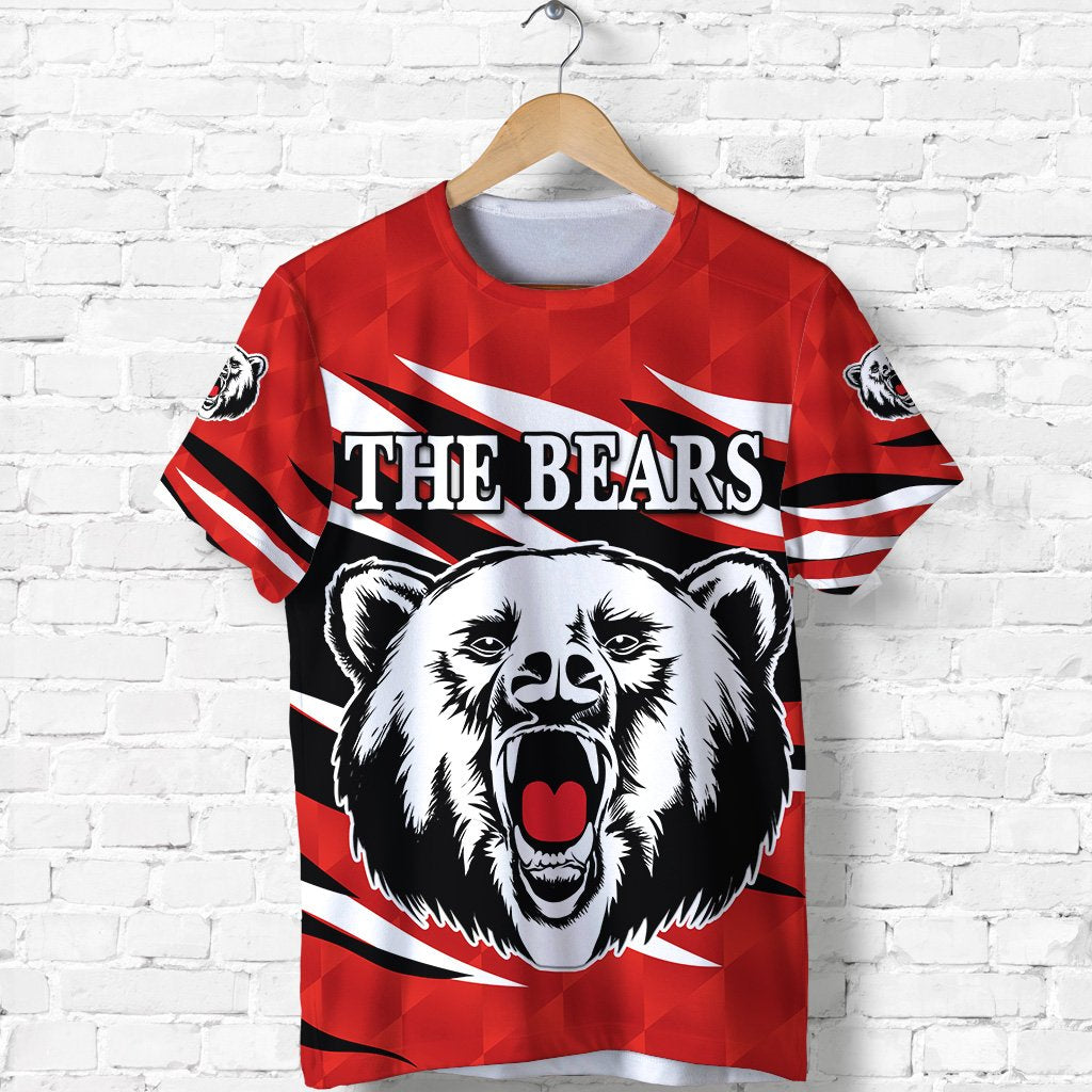 North Sydney T shirt The Bears Red Vibes - Vibe Hoodie Shop