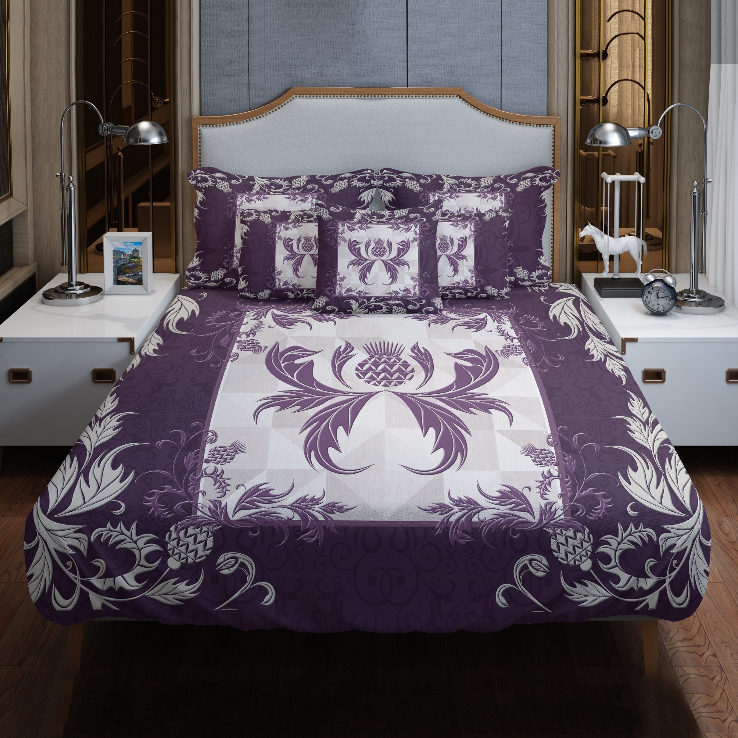 Thistle Scotland  Bedding Set K5 Purple - Vibe Hoodie Shop