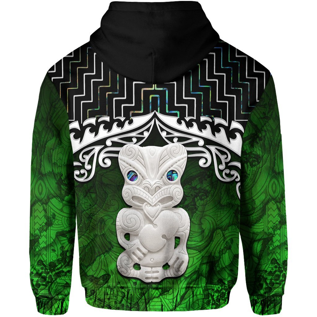 New Zealand Maori Zip Up Hoodie, Poutama Hei Tiki Zipper Hoodie - Vibe Hoodie Shop