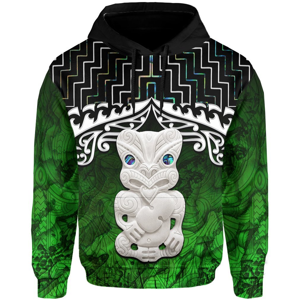 New Zealand Maori Hoodie, Poutama Hei Tiki Pullover Hoodie - Vibe Hoodie Shop