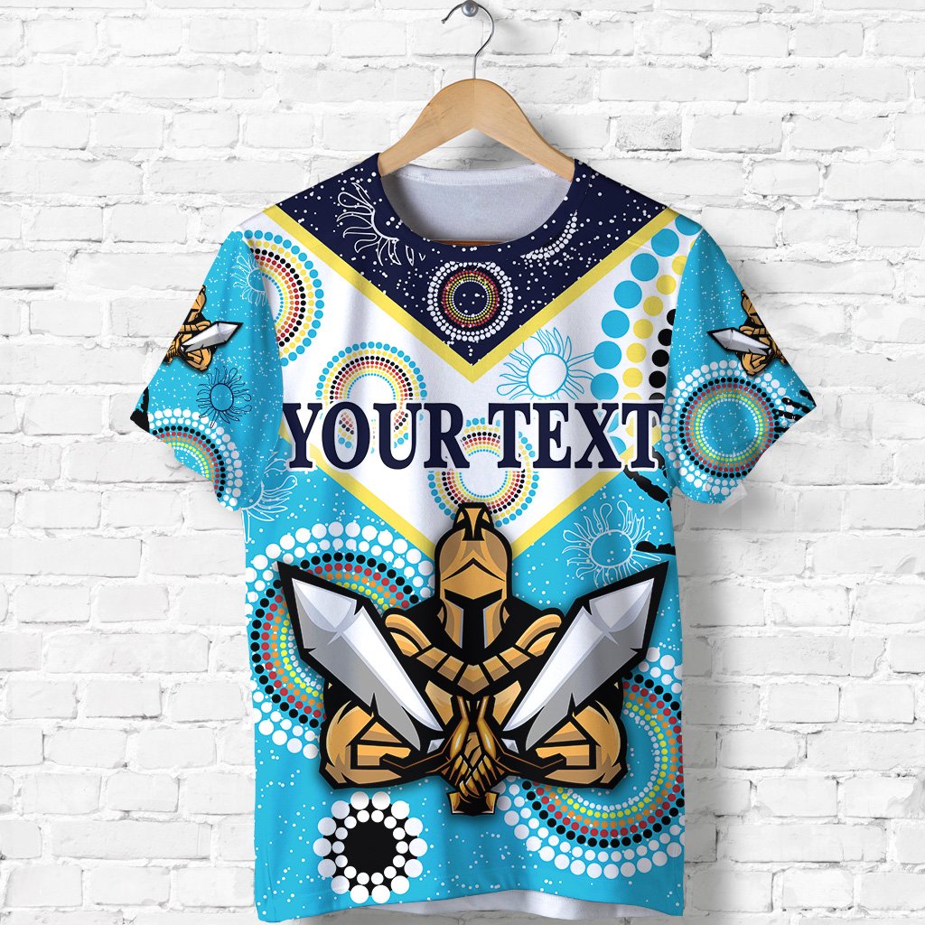 (Custom Personalised) Gold Coast T shirt Titans Gladiator Unique Indigenous - Vibe Hoodie Shop