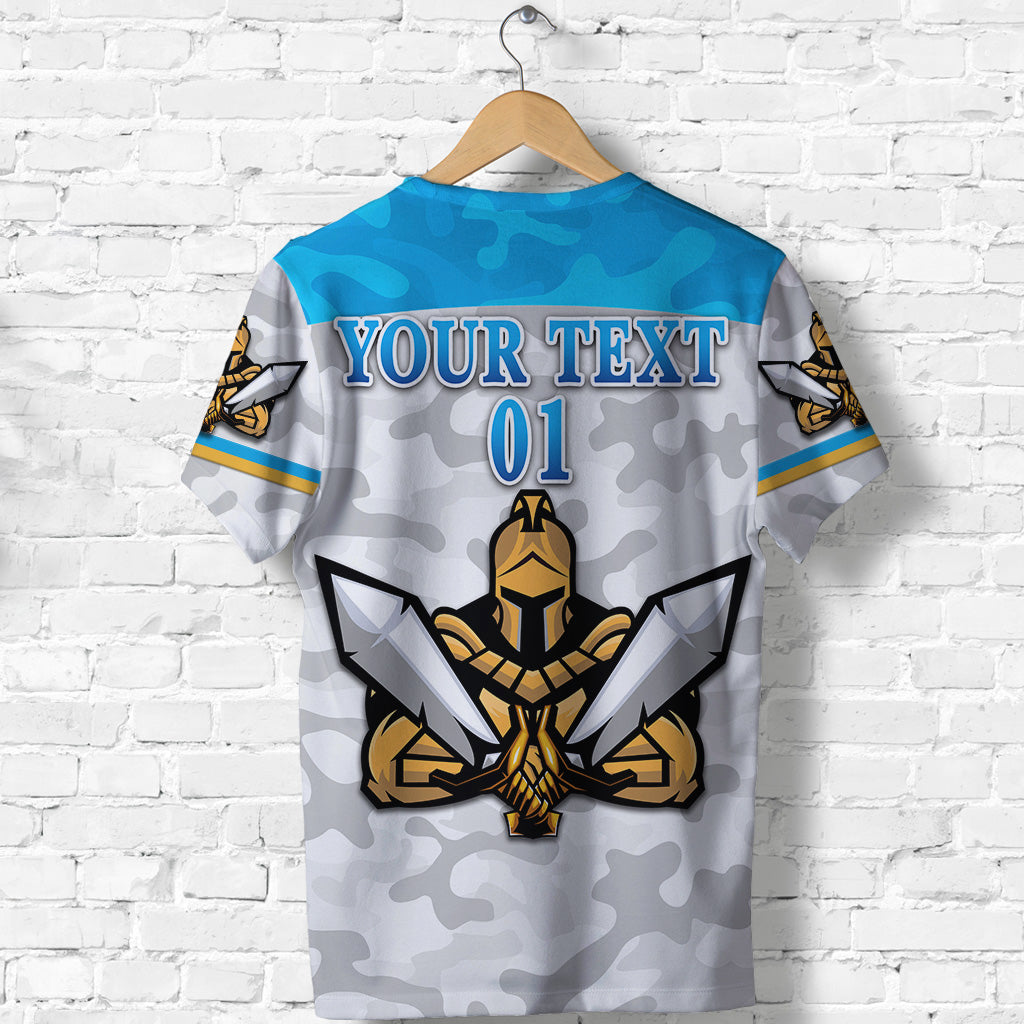 (Custom Personalised) Gold Coast Titans T shirt 2021 Gladiator Camouflage, Custom Text And Number - Vibe Hoodie Shop