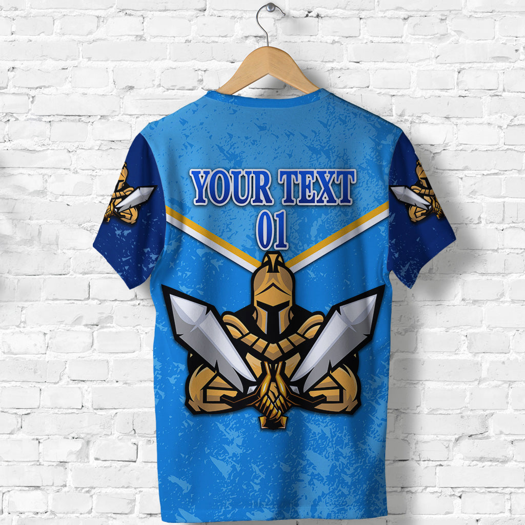 (Custom Personalised) Gold Coast Titans T shirt 2021 Gladiator Original Style NO.1, Custom Text And Number - Vibe Hoodie Shop