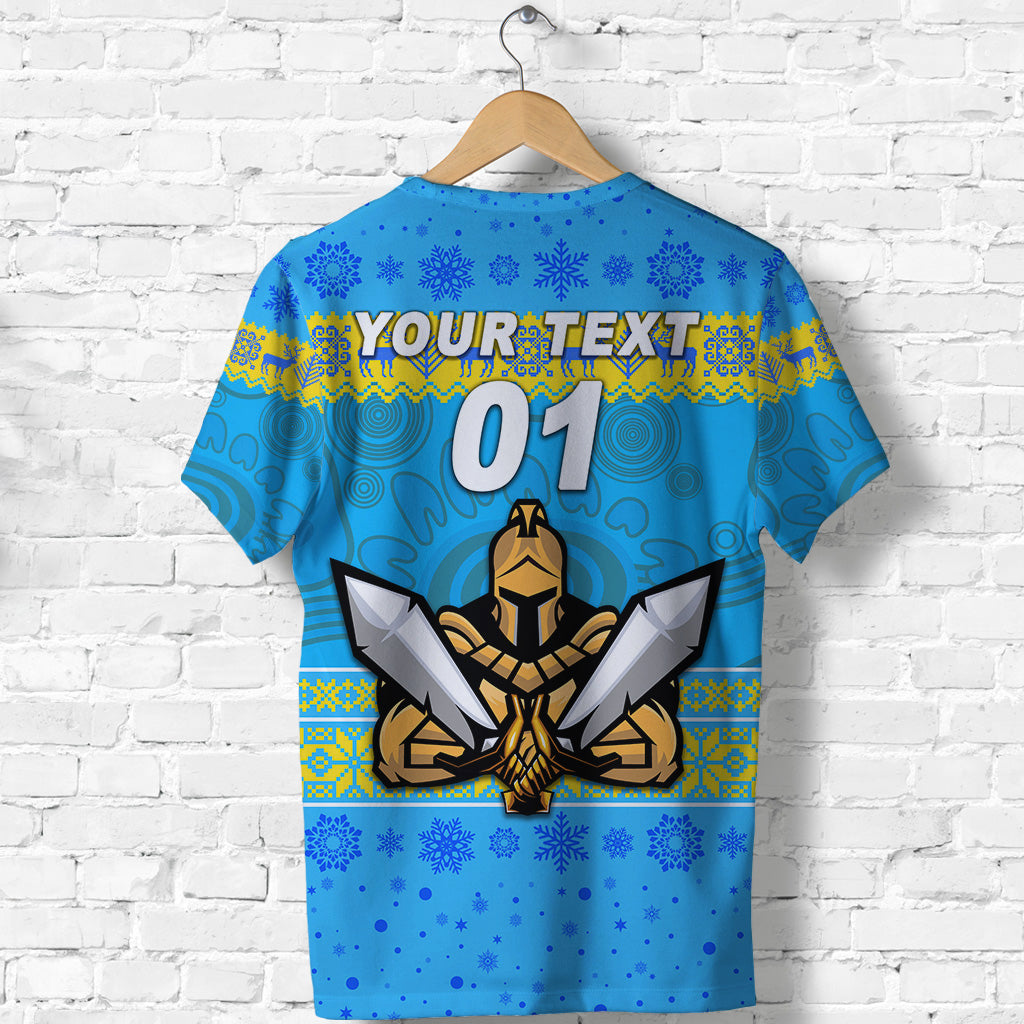 (Custom Personalised) Gold Coast Titans T shirt Christmas Simple Style - Vibe Hoodie Shop