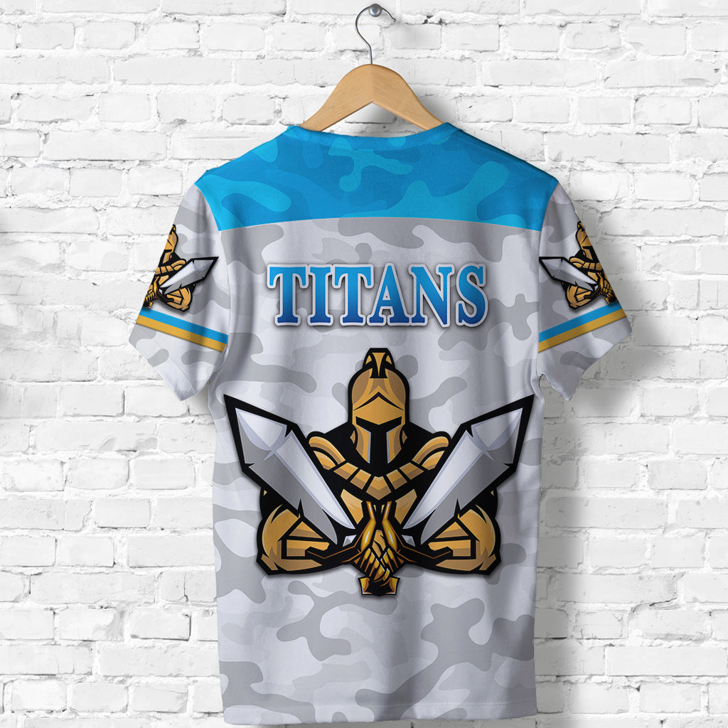 Gold Coast Titans T shirt 2021 Gladiator Camouflage - Vibe Hoodie Shop