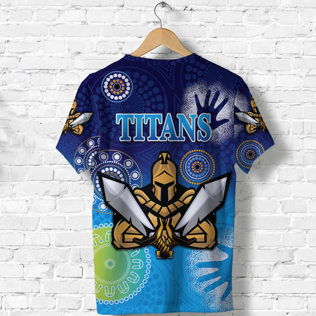 Gold Coast Titans T shirt 2021 Simple Indigenous - Vibe Hoodie Shop