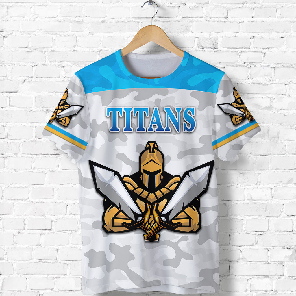 Gold Coast Titans T shirt 2021 Gladiator Camouflage - Vibe Hoodie Shop