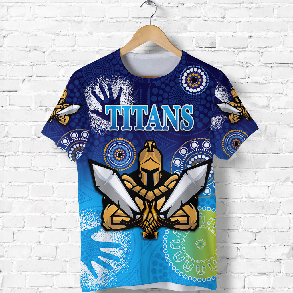 Gold Coast Titans T shirt 2021 Simple Indigenous - Vibe Hoodie Shop