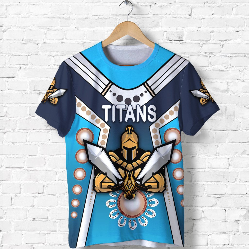 Gold Coast T shirt Titans Gladiator Simple Indigenous - Vibe Hoodie Shop