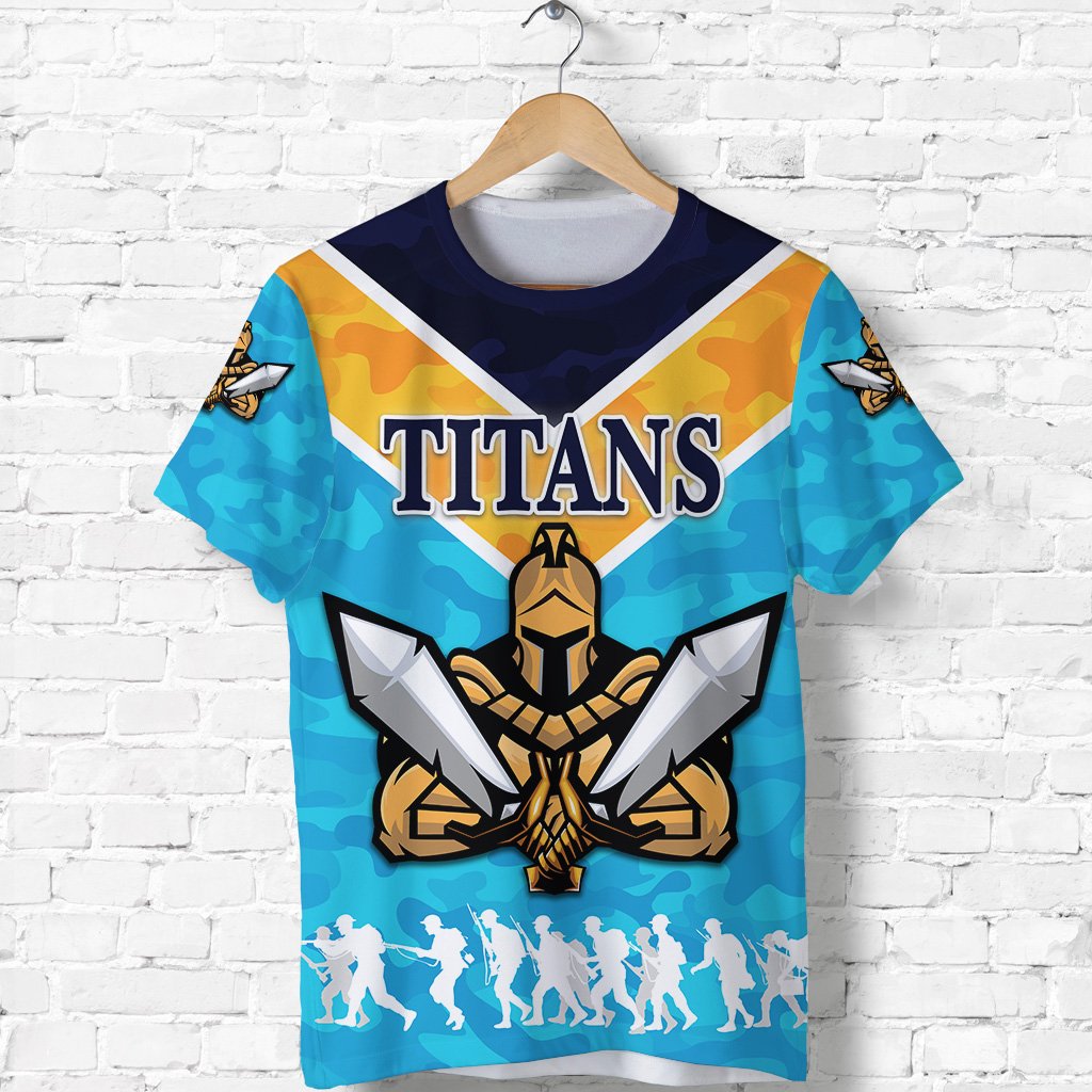 Gold Coast T shirt Titans Gladiator ANZAC Vibes - Vibe Hoodie Shop