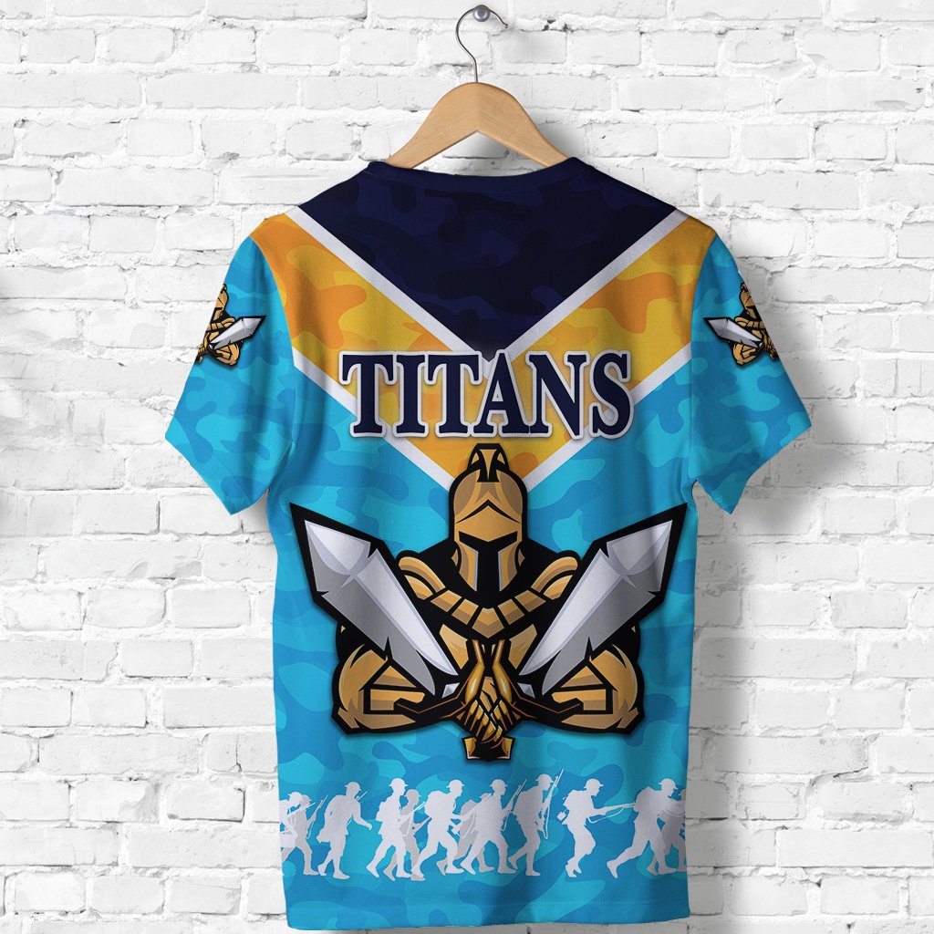 Gold Coast T shirt Titans Gladiator ANZAC Vibes - Vibe Hoodie Shop