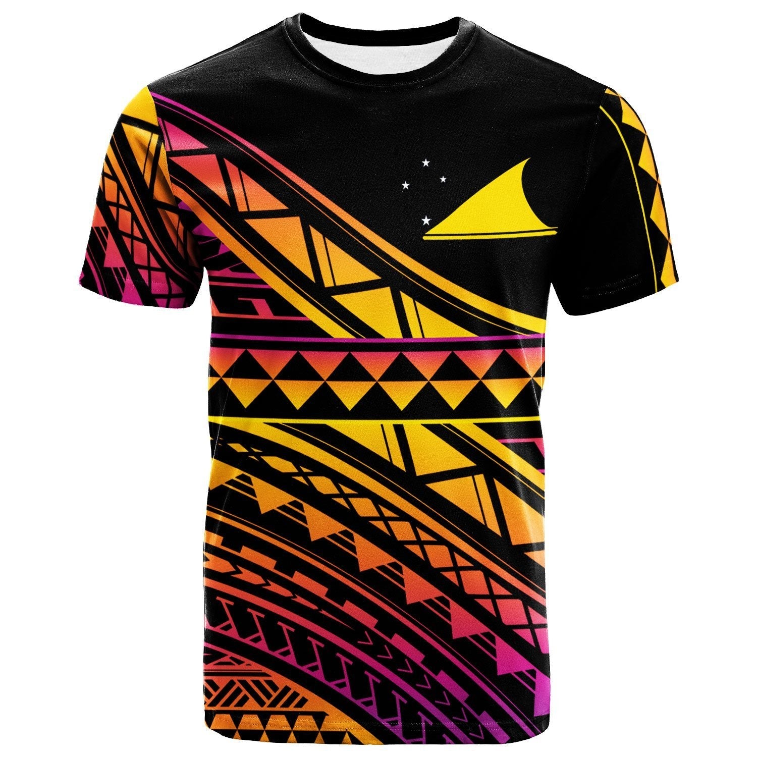 Tokelau Custom Personalised T shirt - Special Polynesian Ornaments - Vibe Hoodie Shop