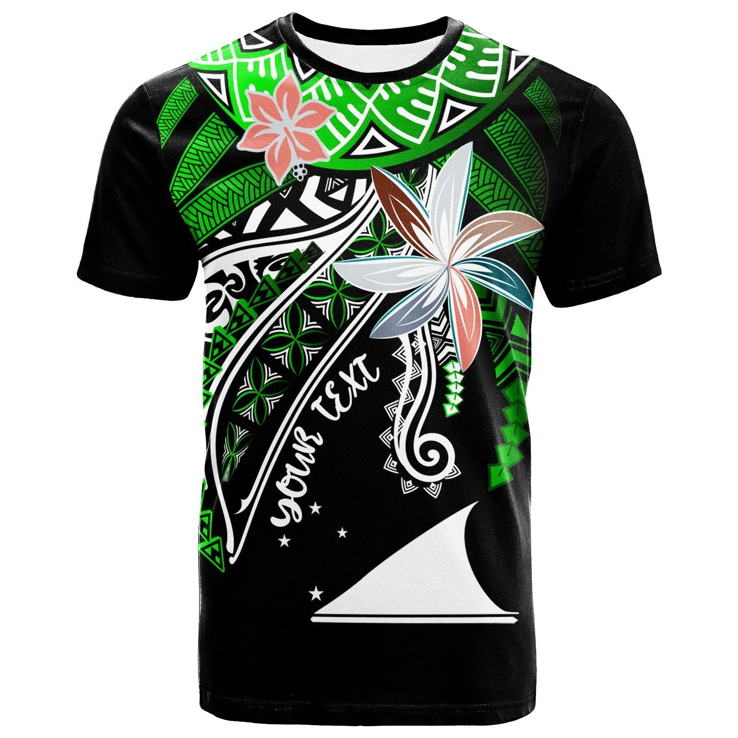 Tokelau Custom PersonalisedT - Shirt - Fanciful Forest Green Color - Vibe Hoodie Shop