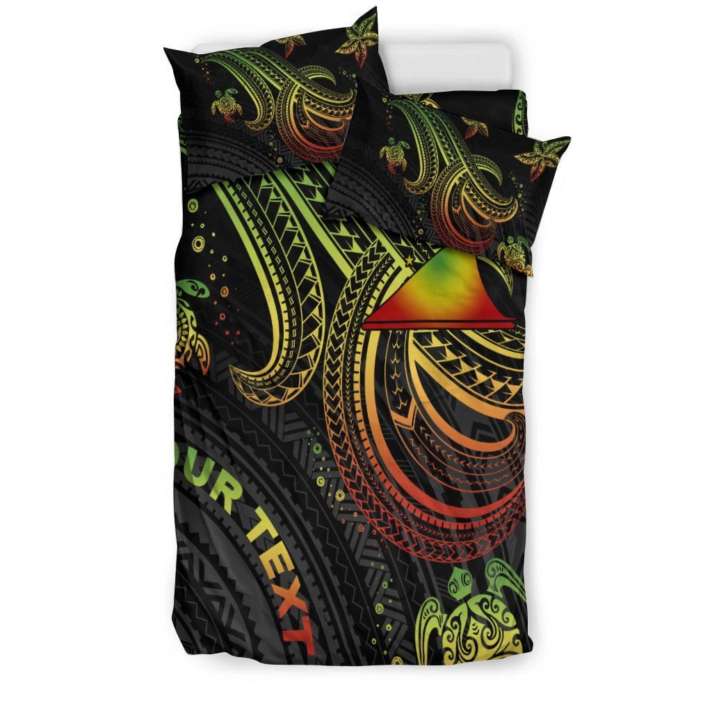 Tokelau Custom Personalised Bedding Set - Reggae Turtle - Vibe Hoodie Shop