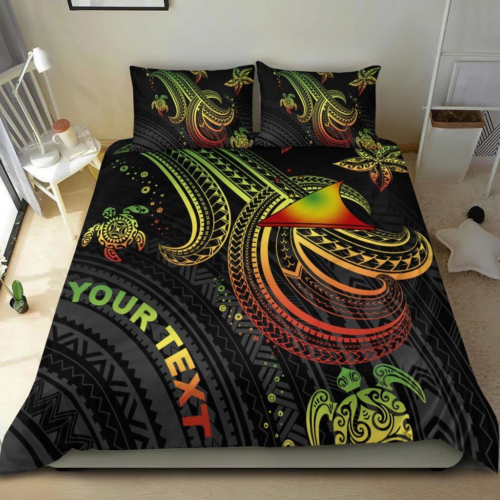 Tokelau Custom Personalised Bedding Set - Reggae Turtle - Vibe Hoodie Shop