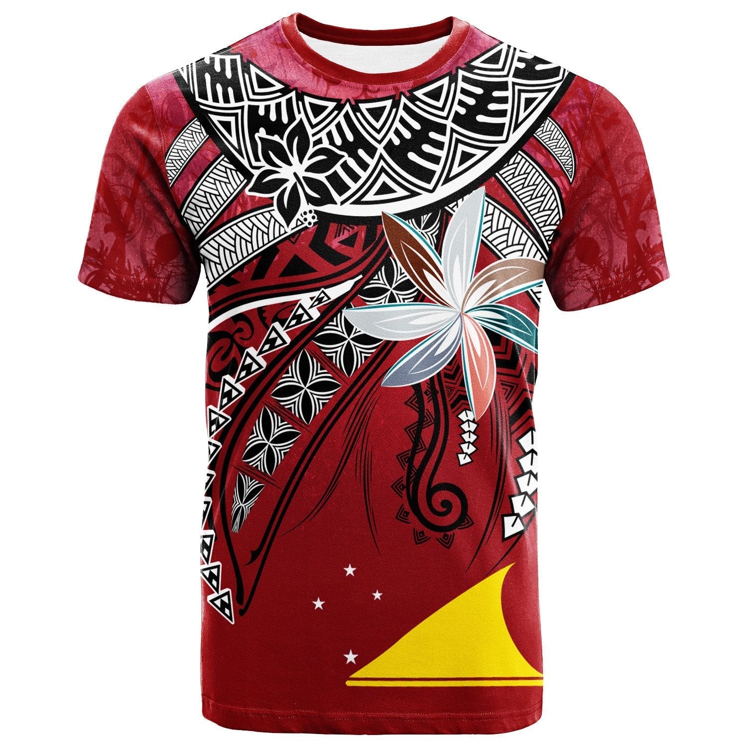Tokelau T - Shirt - Fanciful Forest Red Color - Vibe Hoodie Shop