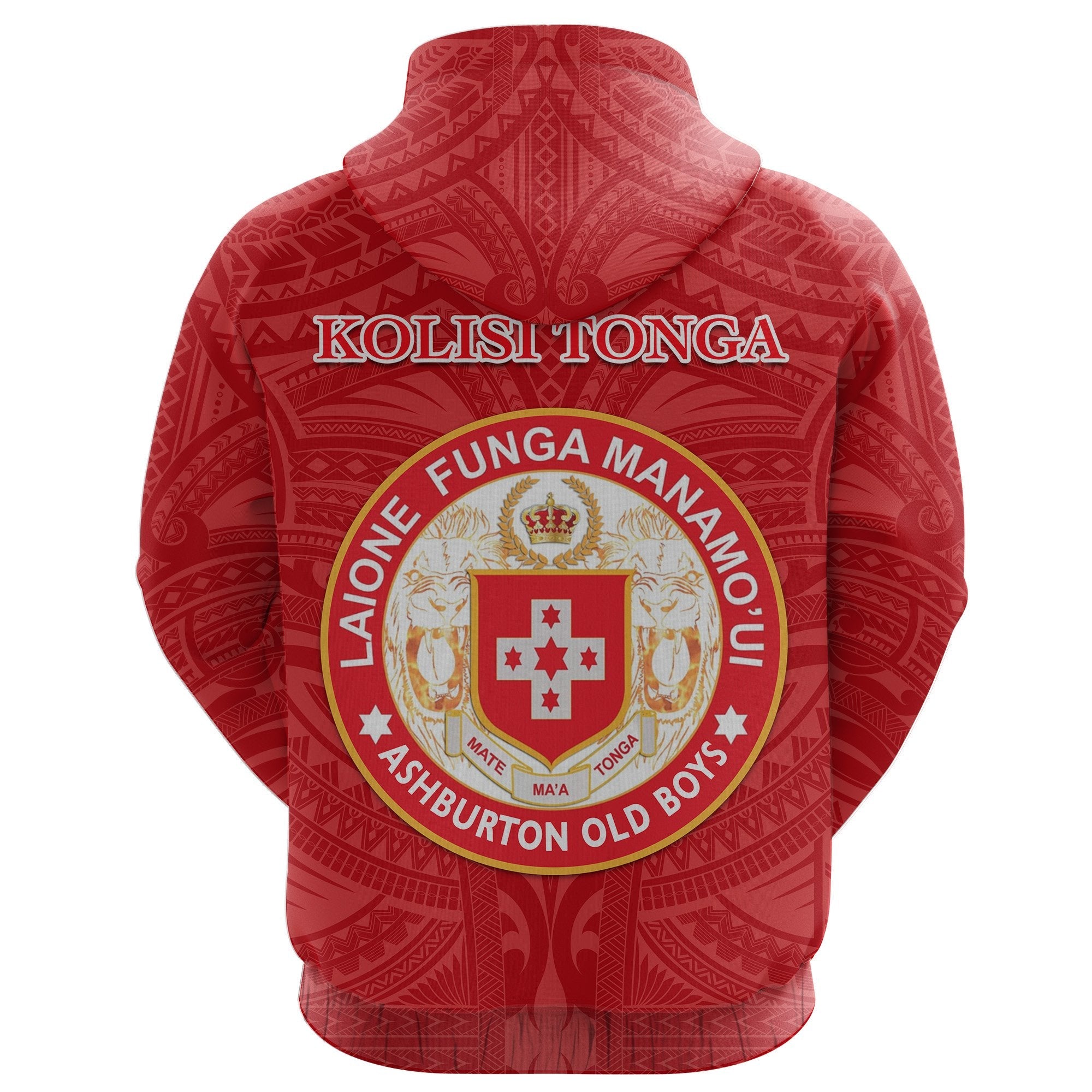 Kolisi Tonga Zip Hoodie Mate Ma'a Tonga Rugby Ashburton Old Boys - Vibe Hoodie Shop