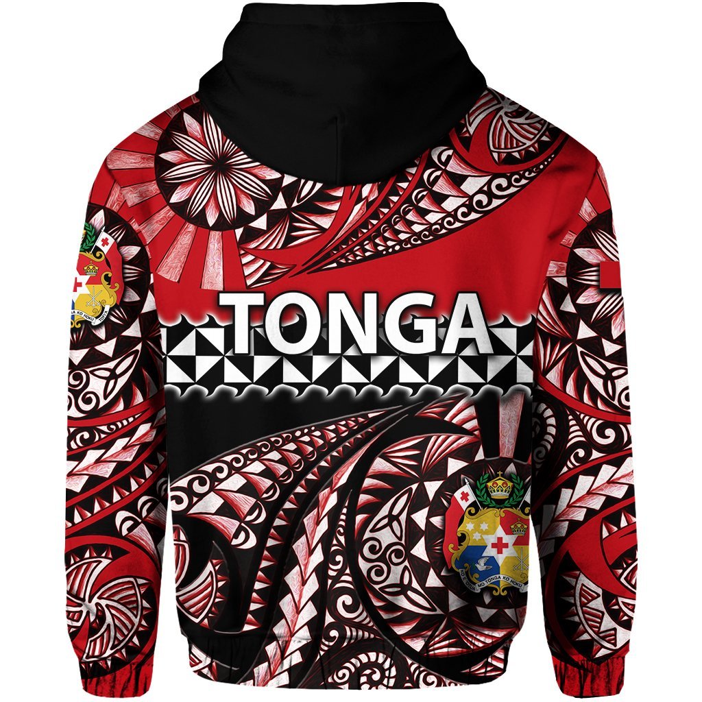 Hoodie Tonga Polynesian Tattoo Tongan Tapa - Vibe Hoodie Shop