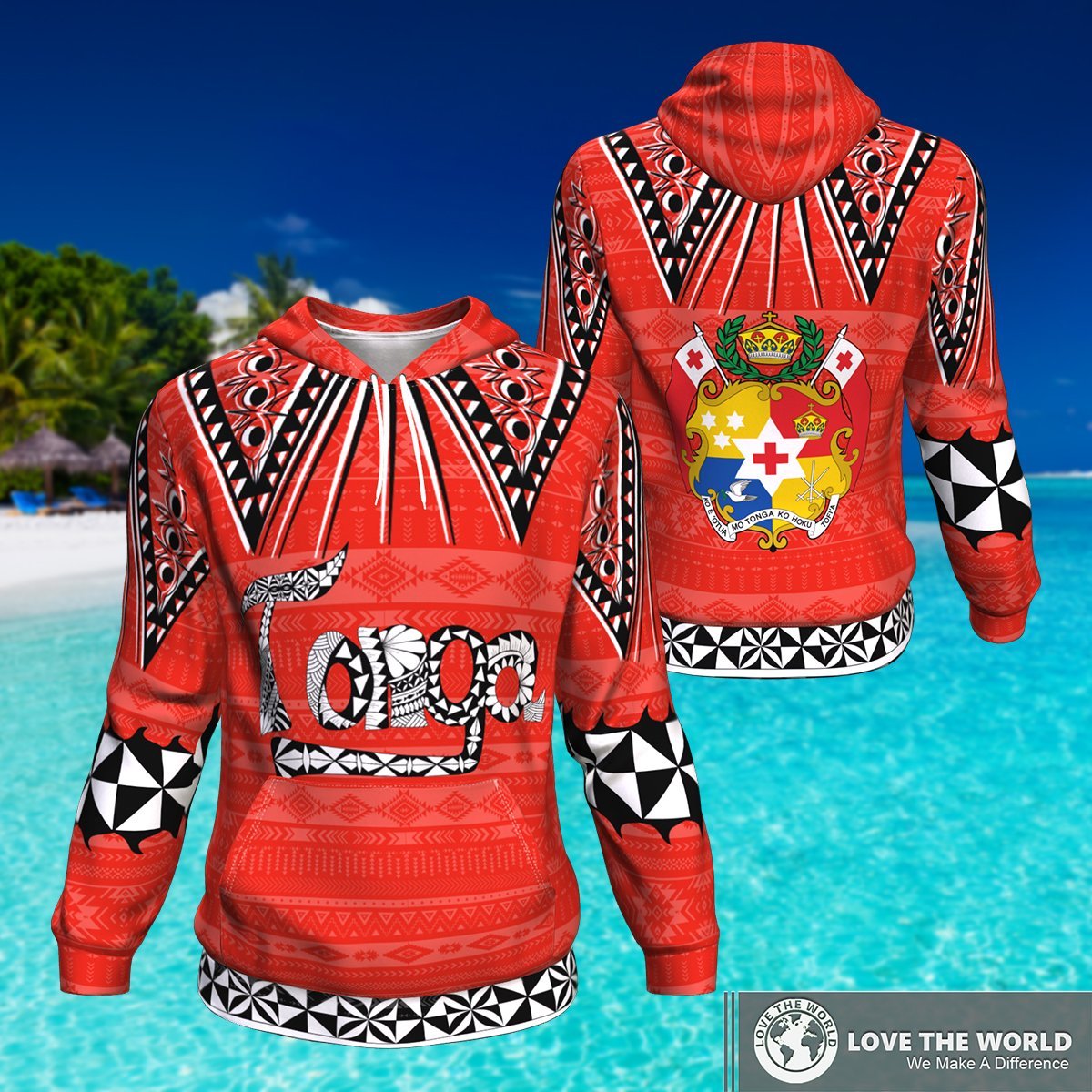 Coat Of Arms Tonga Hoodie - Vibe Hoodie Shop