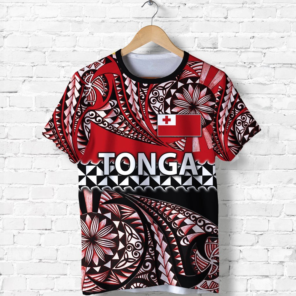 Tonga T shirt Polynesian Tattoo Tongan Tapa - Vibe Hoodie Shop