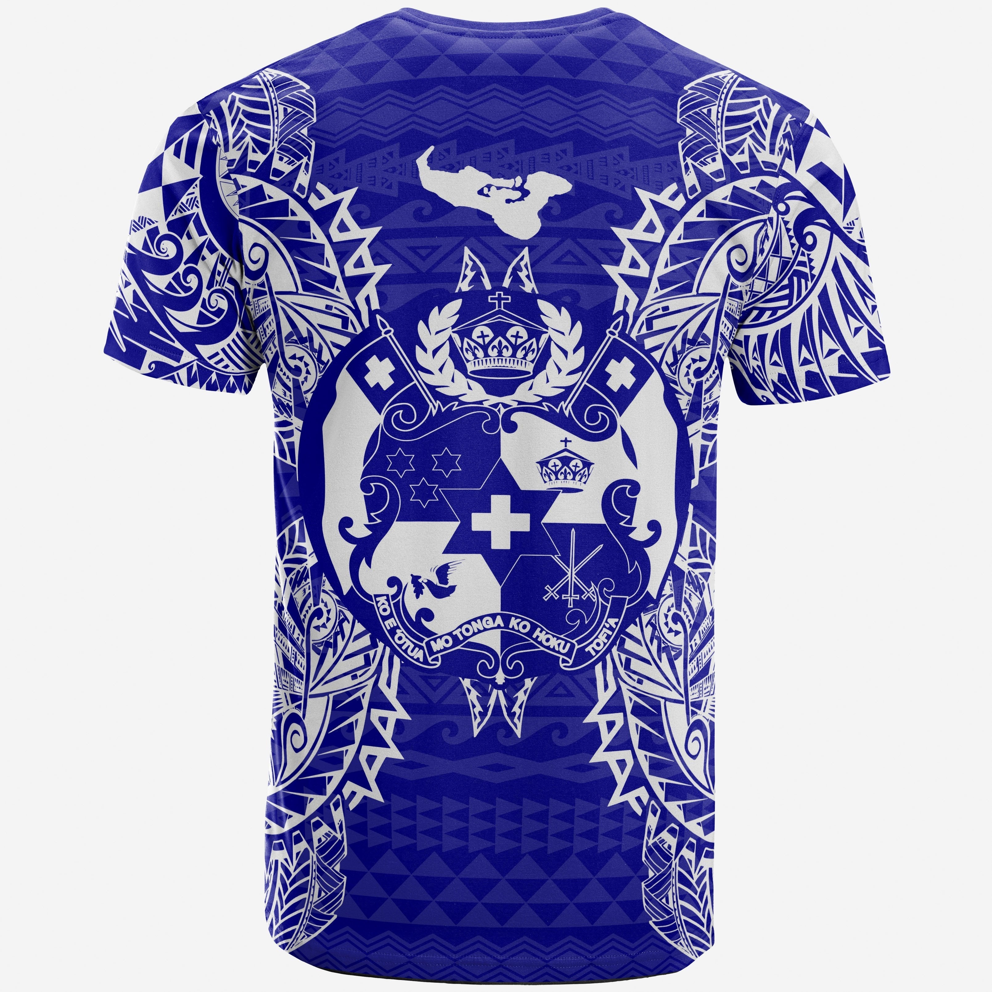 Vibe Hoodie Tonga All T shirt - Tonga Coat Of Arms Map Polynesian Tattoo Blue - Vibe Hoodie Shop