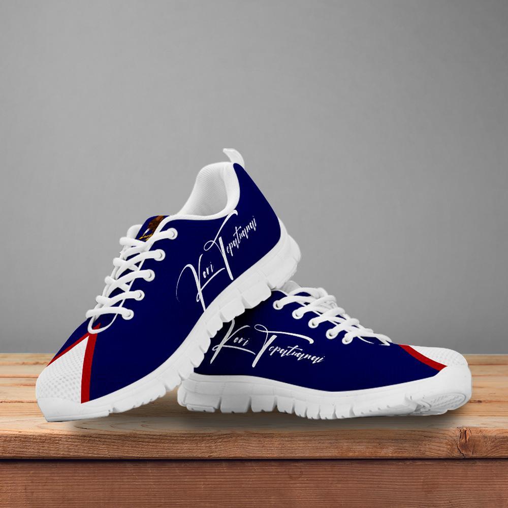 (Custom) American Samoa Sneakers Flag Personal Signature - Vibe Hoodie Shop