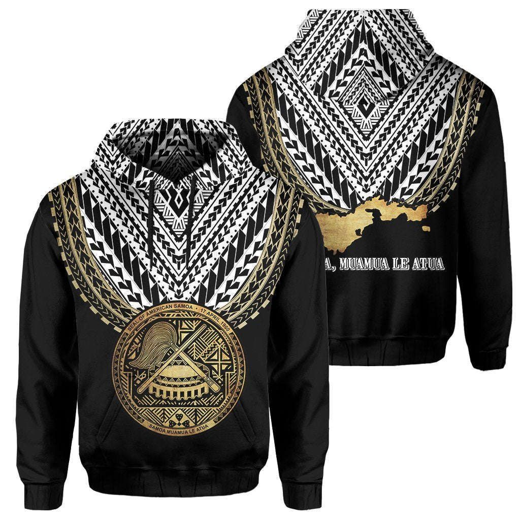 American Samoa Coat Of Arms Polynesian Hoodie - One Side Style - Vibe Hoodie Shop