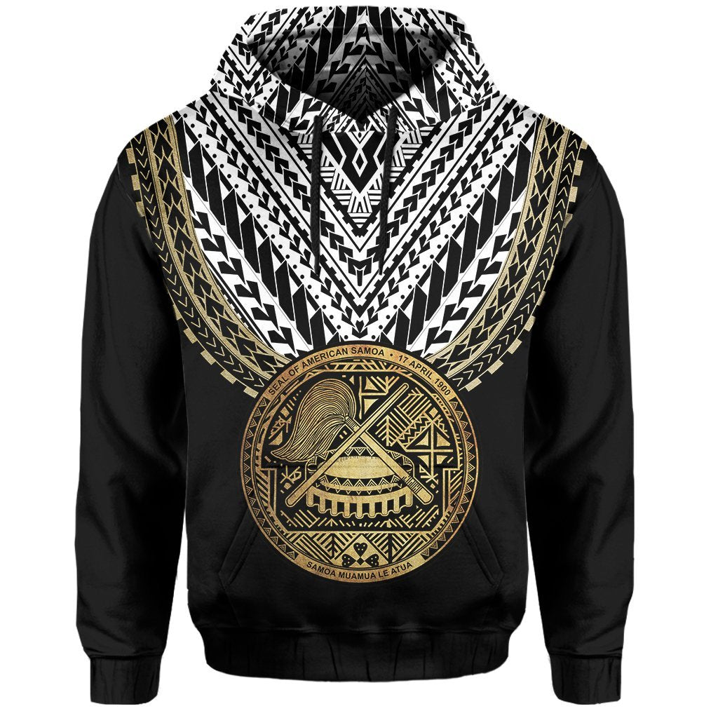 American Samoa Coat Of Arms Polynesian Hoodie - One Side Style - Vibe Hoodie Shop