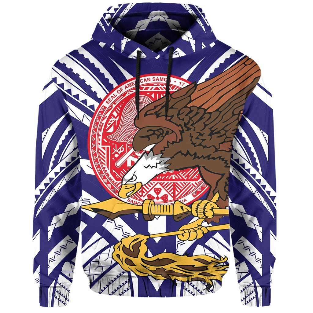 American Samoa Coat Of Arms Bald Eagle Hoodie - Vibe Hoodie Shop