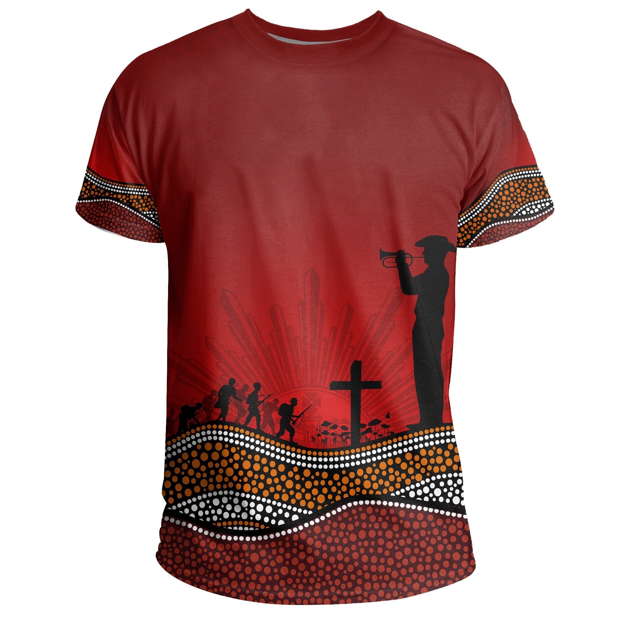 T shirt ANZAC Day Our Heroes - Nhi Style - Red - Vibe Hoodie Shop