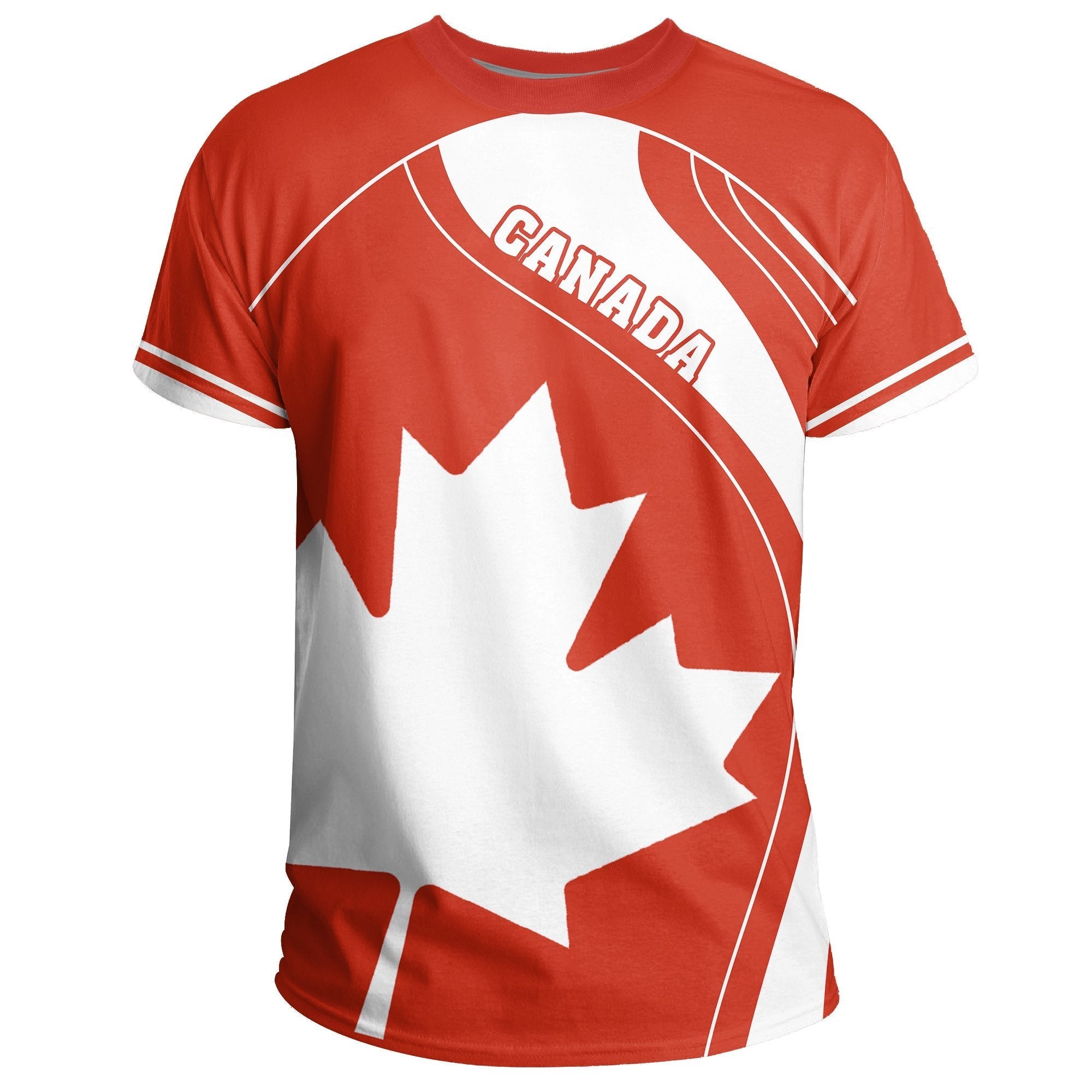 Canada Maple Leaf T shirt - Bow Style - Vibe Hoodie Shop