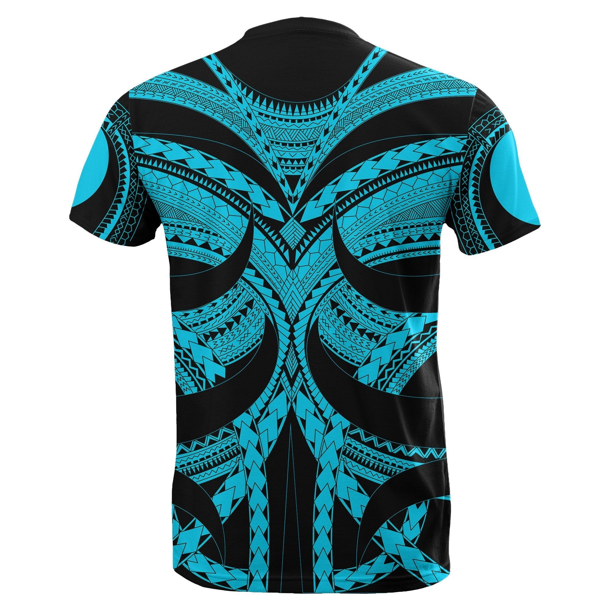 Samoan Tattoo T shirt Blue - Vibe Hoodie Shop