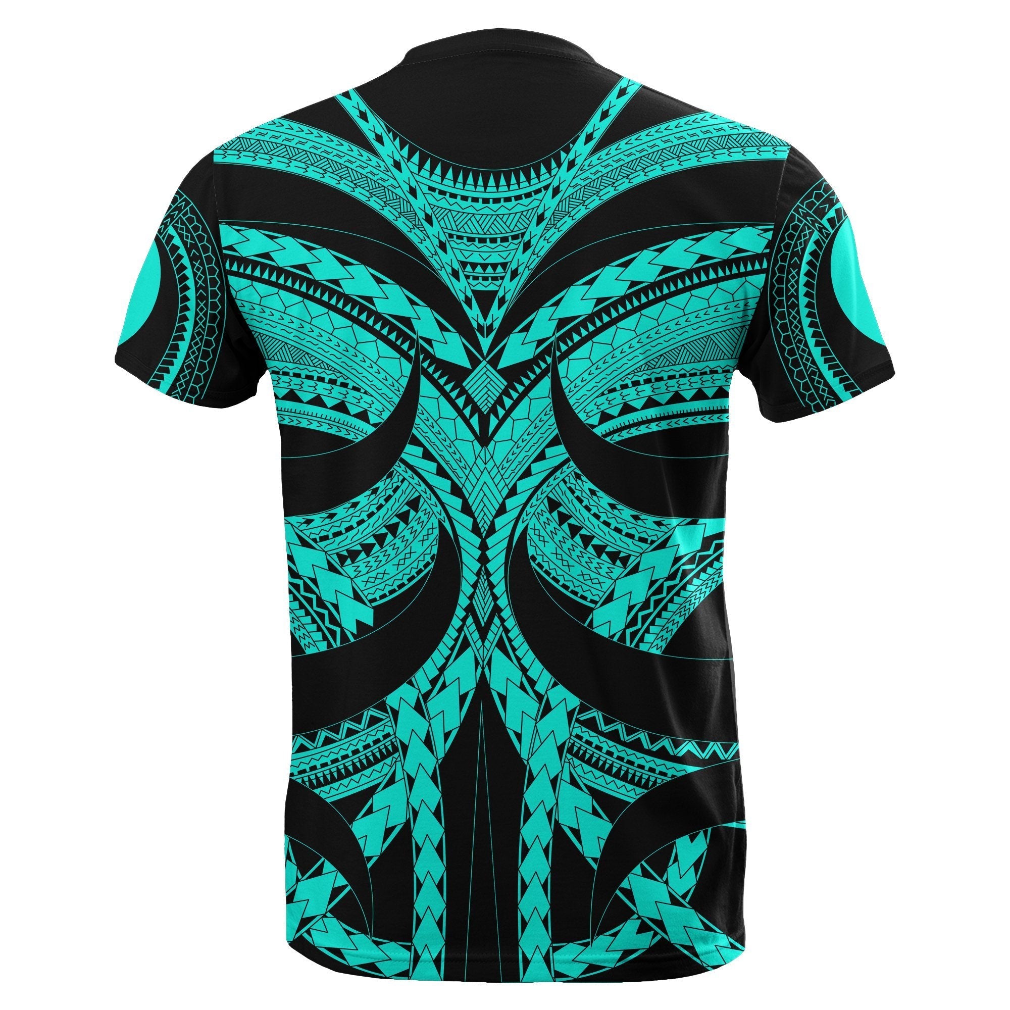 Samoan Tattoo T shirt Turquoise - Vibe Hoodie Shop