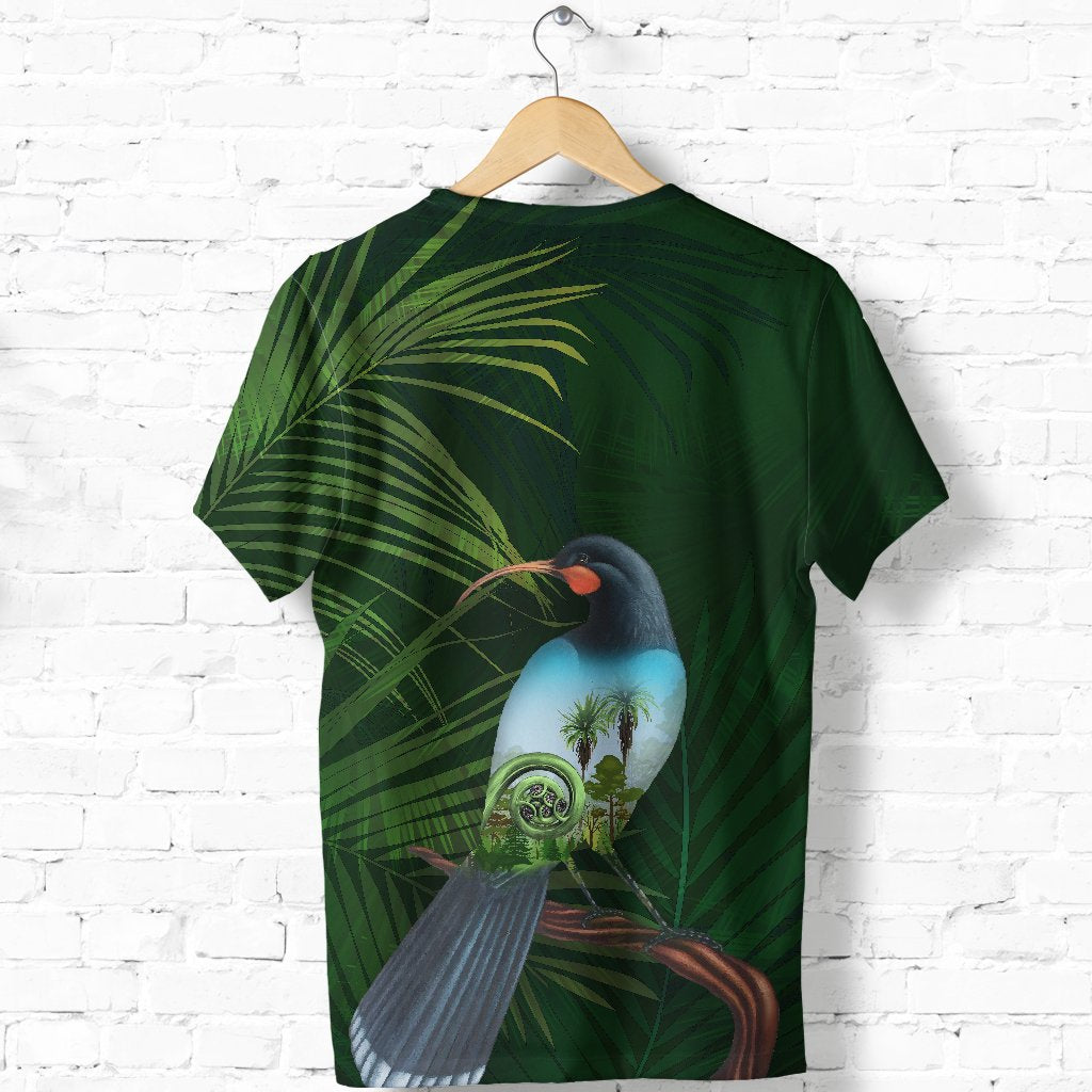 Huia Bird New Zealand T shirt - Vibe Hoodie Shop