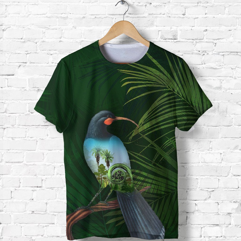 Huia Bird New Zealand T shirt - Vibe Hoodie Shop