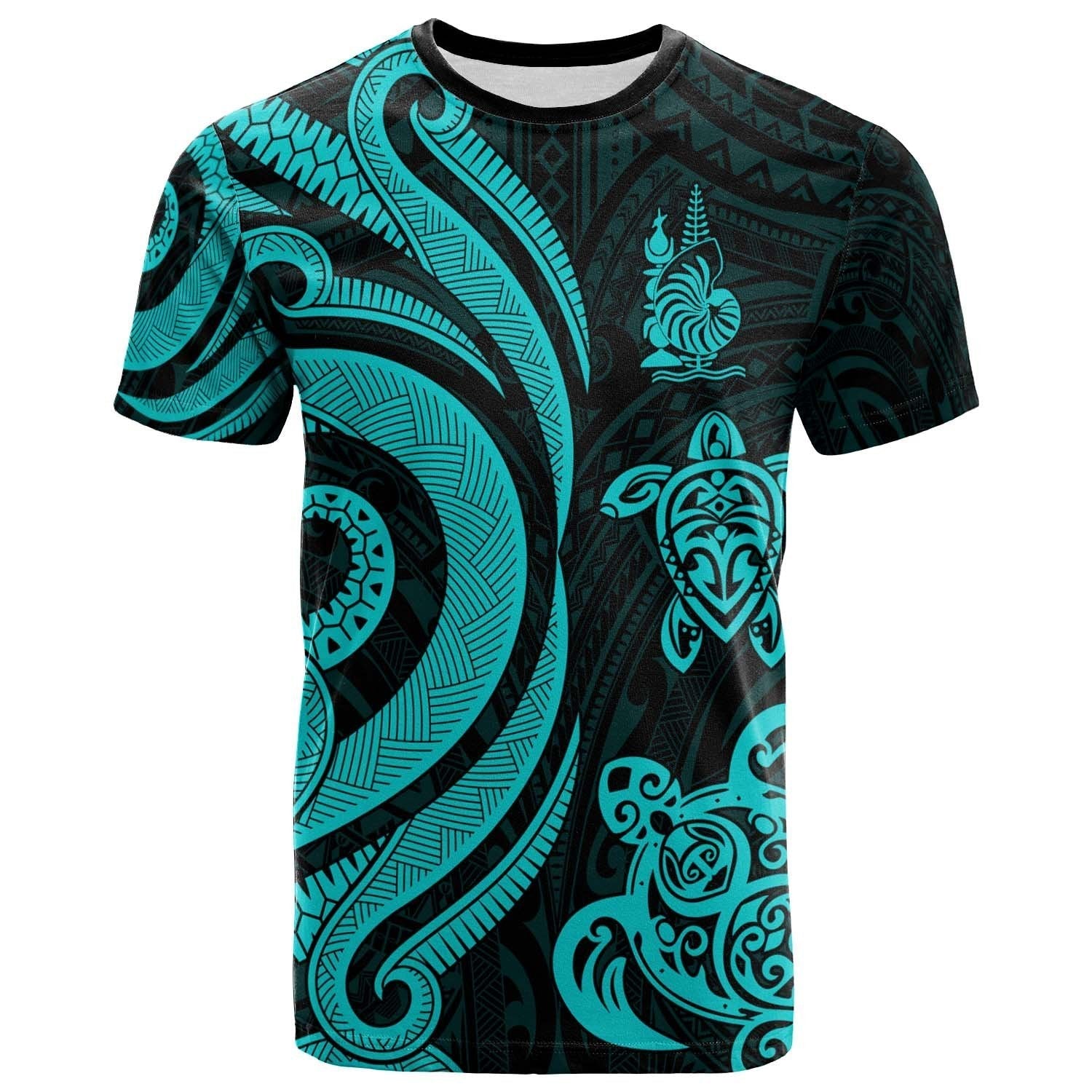 New Caledonia T shirt - Turquoise Tentacle Turtle - Vibe Hoodie Shop